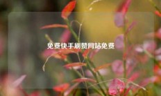 免费快手刷赞网站免费